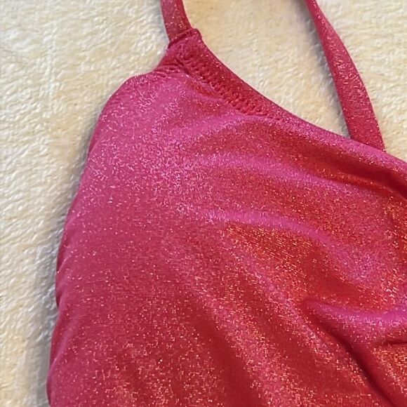 NWT - VICTORIA'S SECRET SWIM Ruched Shine Cutout One-Piece Swimsuit - Size Med - Picture 7 of 12